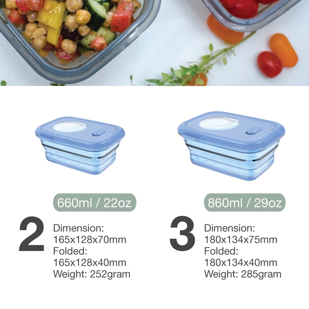 Collapsible Silicone Food Container