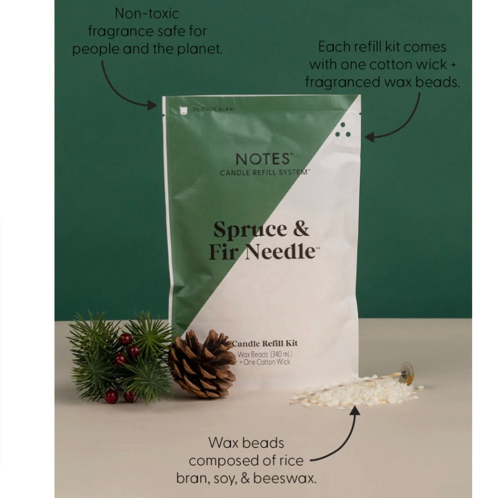 Notes Candle Refill Kit - Santal & Atlas Cedar