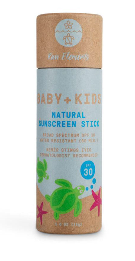 kids spf stick raw elements